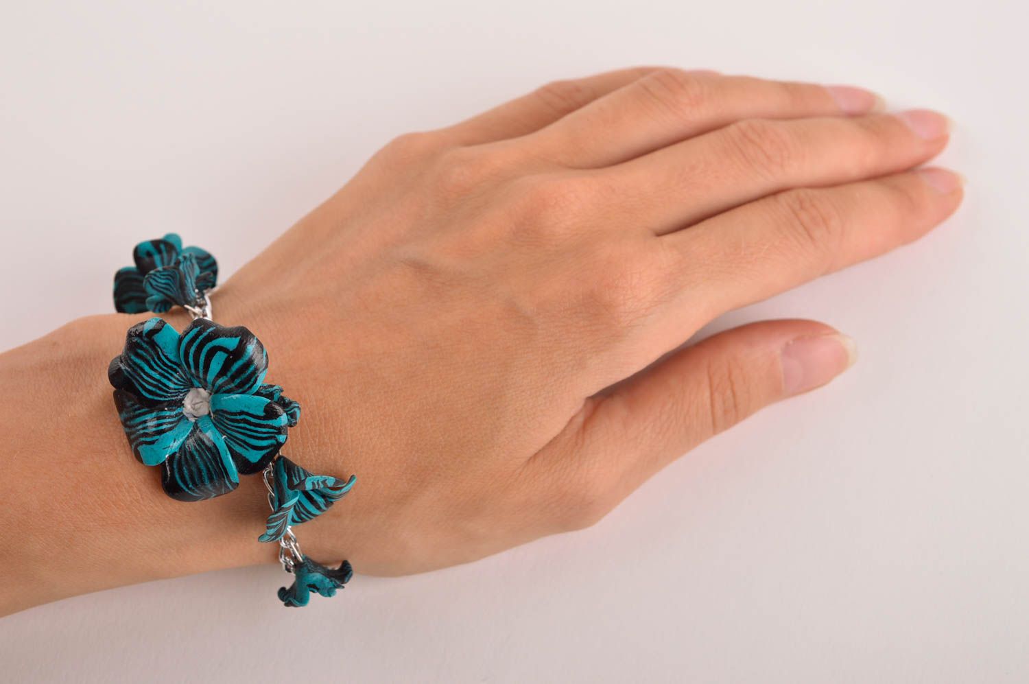 Handmade bracelet accessory for women gift ideas clay jewelry clay bracelet photo 5