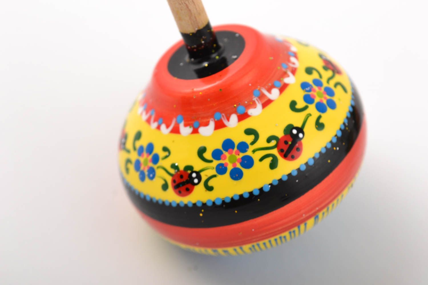 Trompos de madera artesanales regalo personalizado juguetes para niños foto 3
