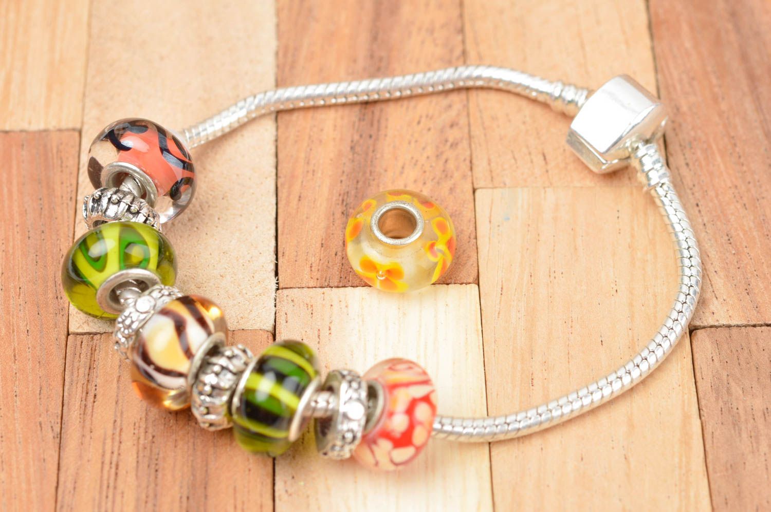 Beautiful handmade glass beads lampwork glass bead jewelry making ideas photo 4