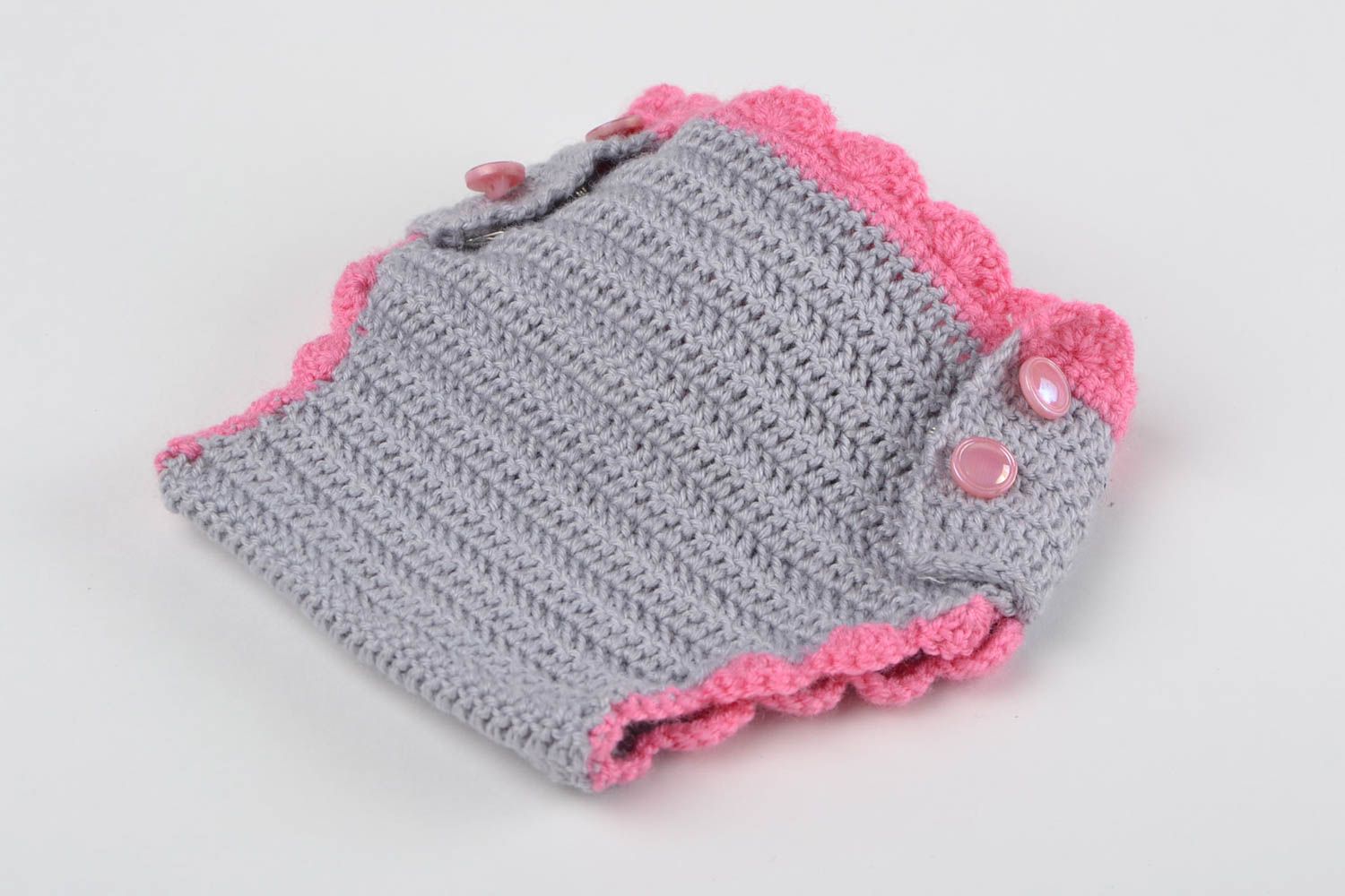 Culotte bébé fait main Slip bébé Sous-vêtement enfant pour couches tricotée photo 1