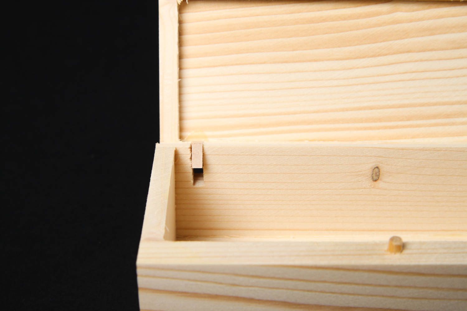 Boîte en bois faite main Coffret en bois d'épicéa à décorer Loisirs créatifs photo 5
