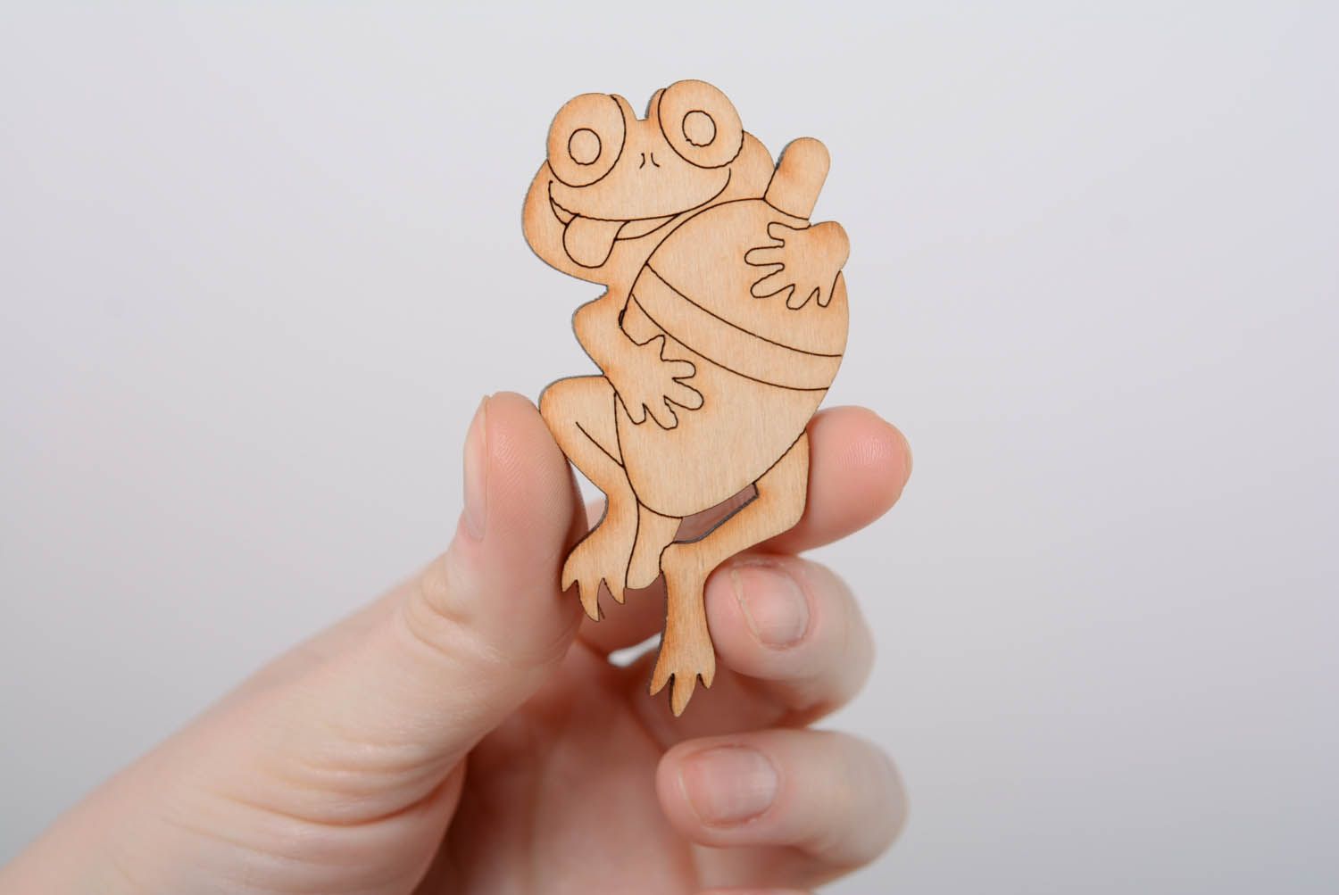 Wooden blank Frog photo 4