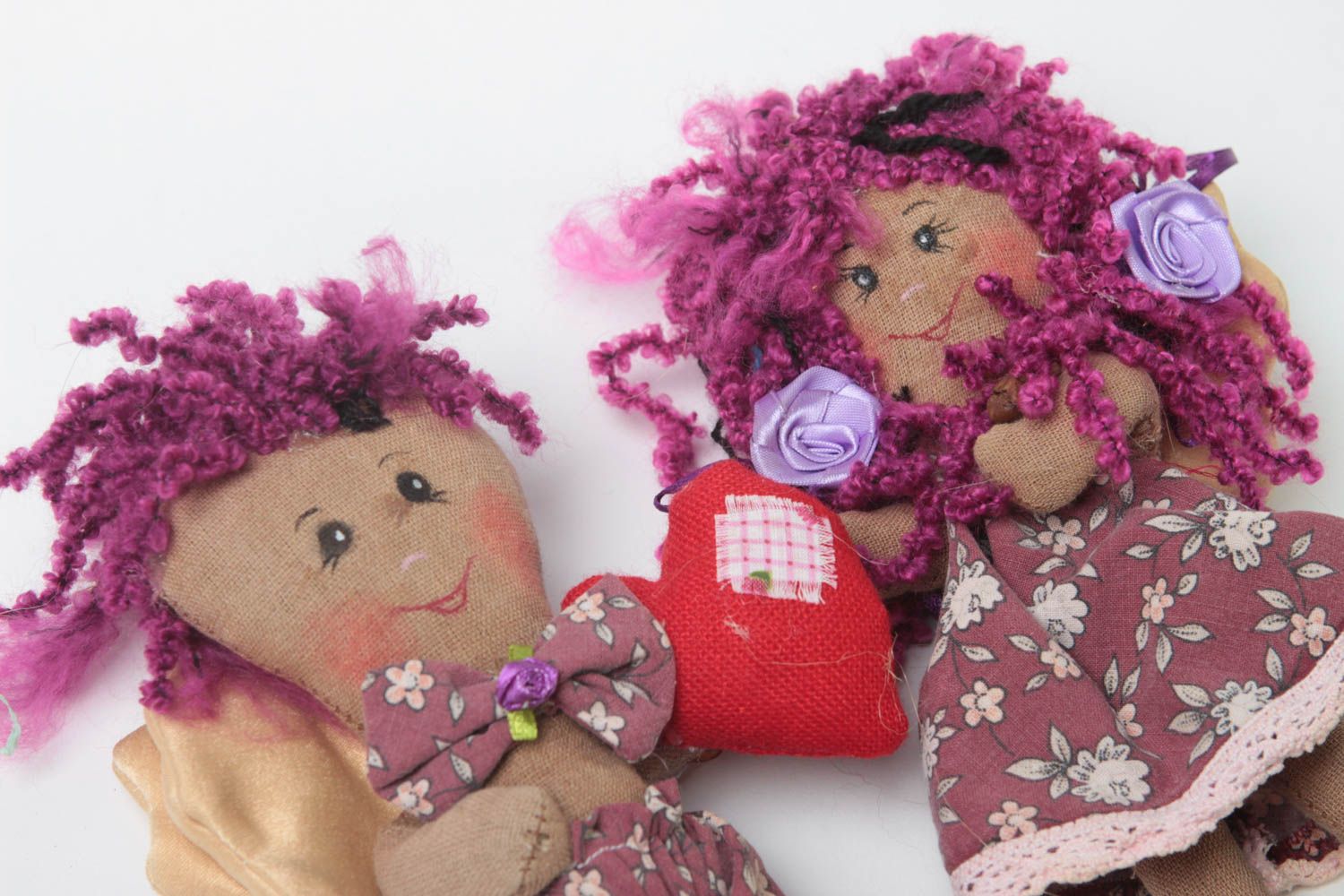 Handmade angel toy soft angels toys with heart set of toys handmade soft toy  photo 3