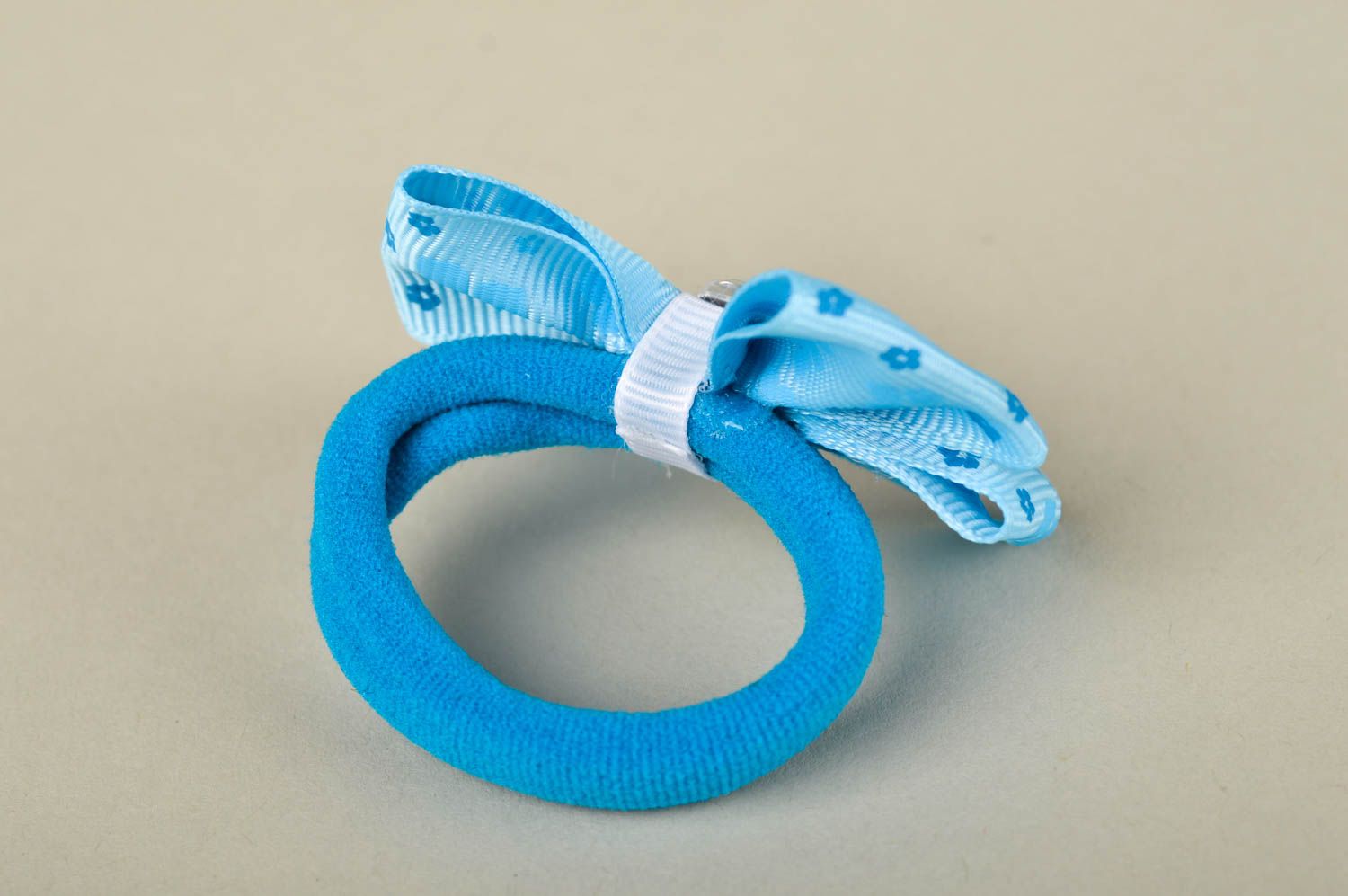Handmade designer tender accessory hair tie for kids unusual festive hair tie photo 4