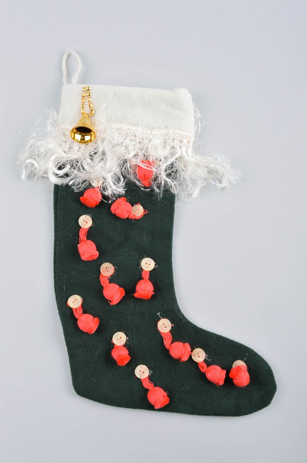 Handmade Deko Socke zu Weihnachten Deko Element Weihnachten Deko bunt originell foto 3
