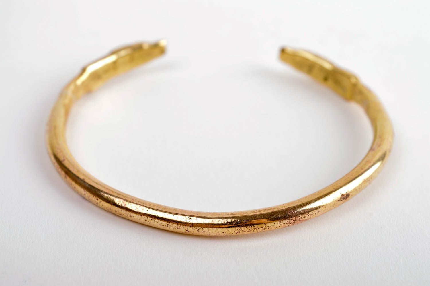 Handmade brass bracelet unusual designer bracelet cute wrist accessory photo 3