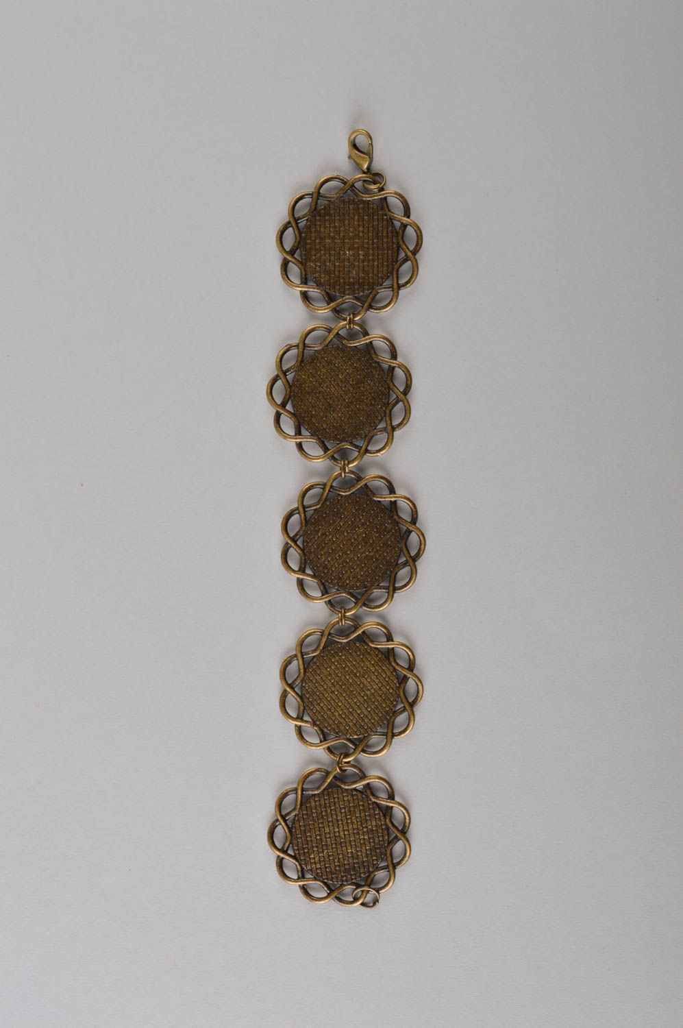 Bracelet original Bijou fait main en pâte polymère et métal Cadeau femme photo 4