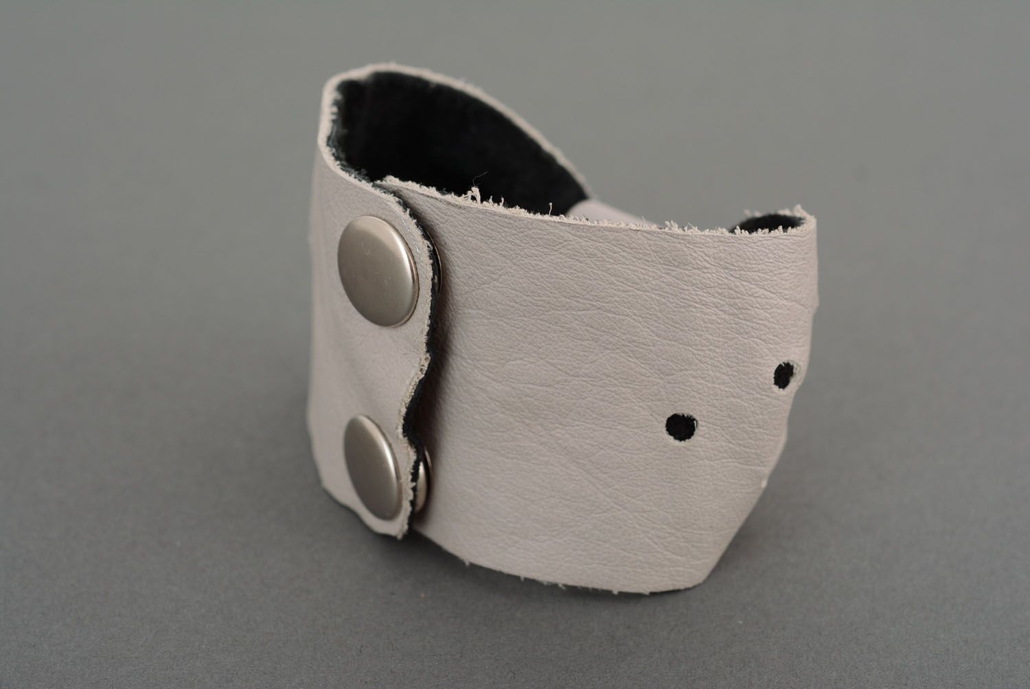 Armband Schleife aus Leder foto 3