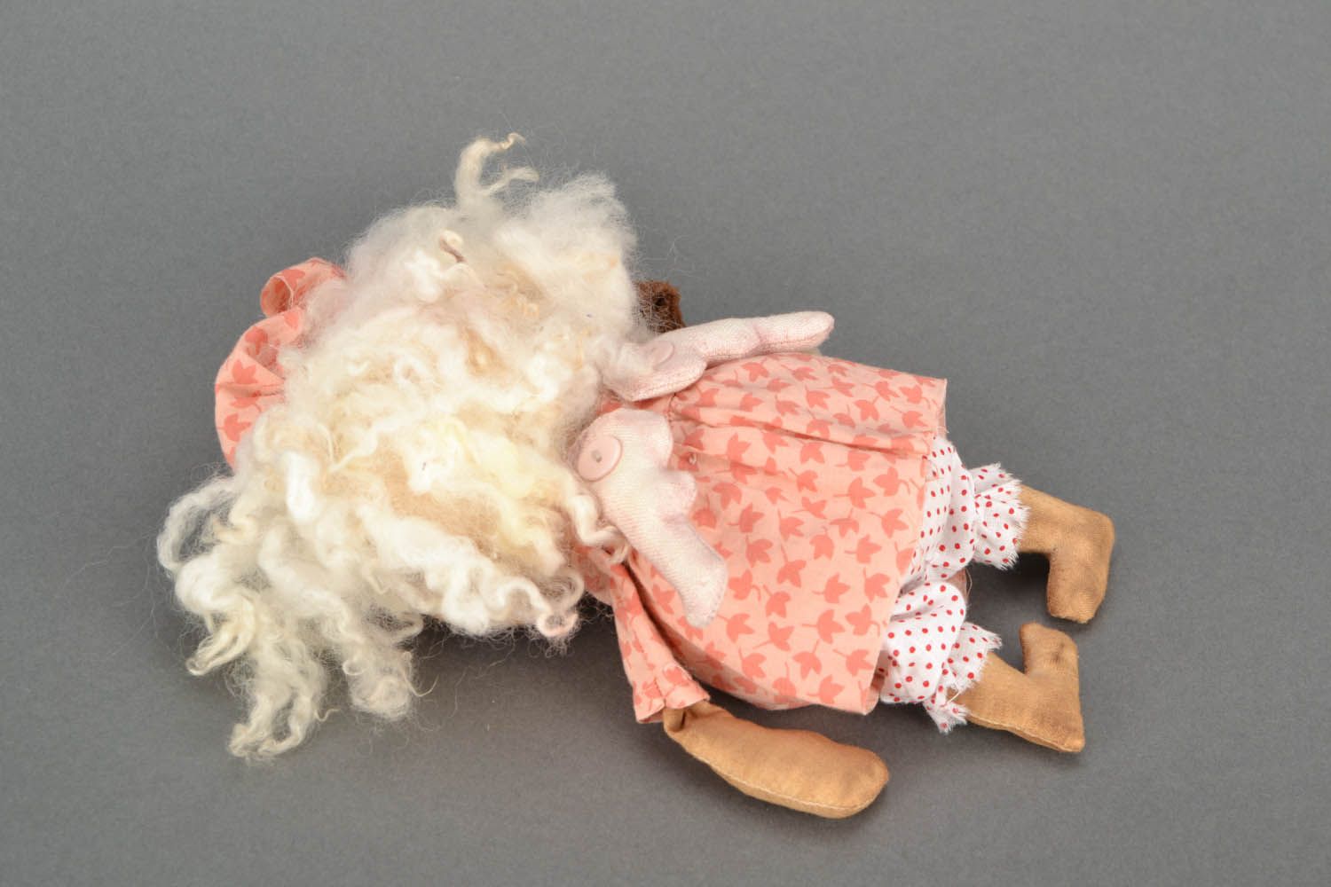 Soft doll with a dog photo 4