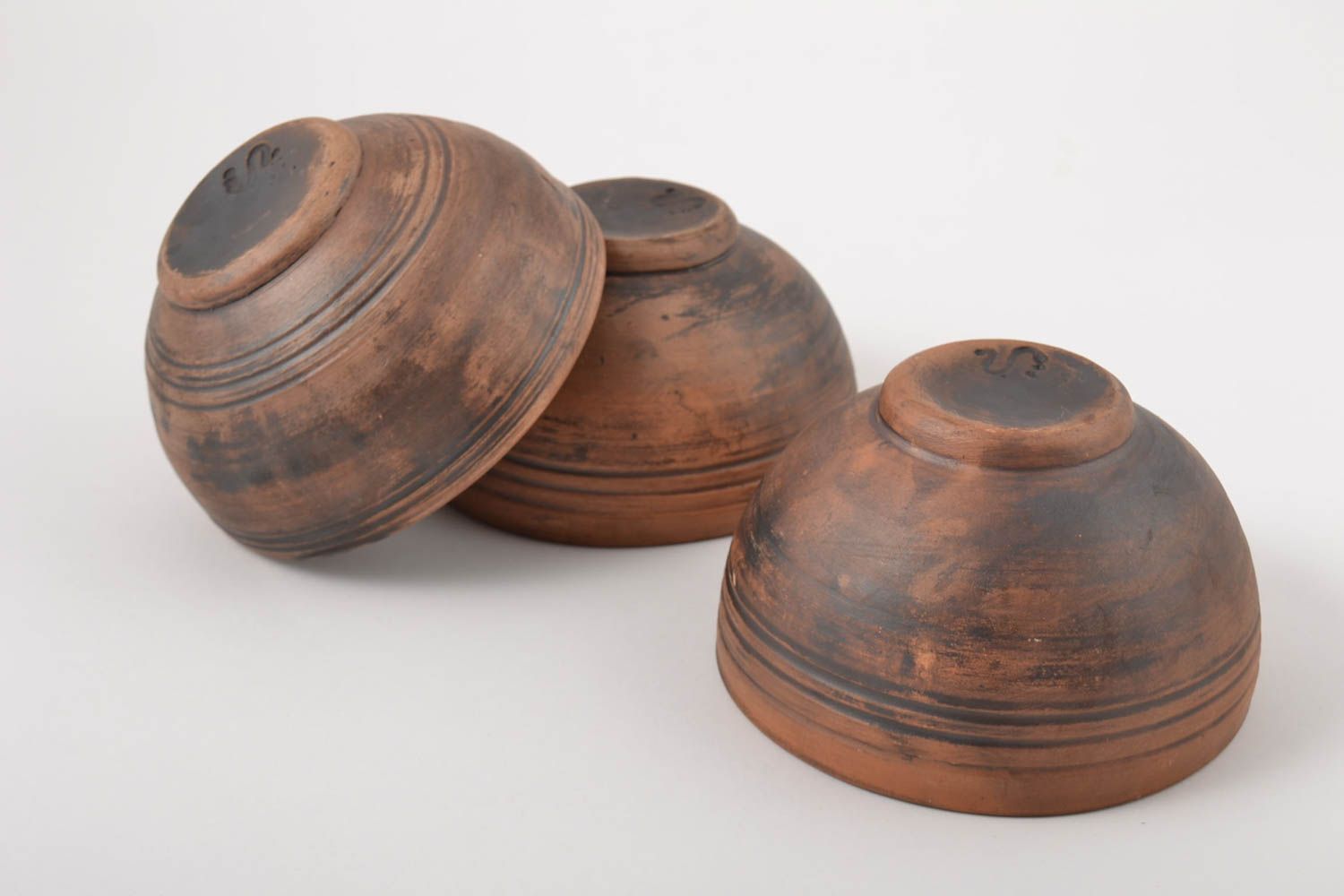 Handmade Geschirr aus Keramik Küchen Deko 3 Keramik Schüsseln Geschenk für Frau foto 5