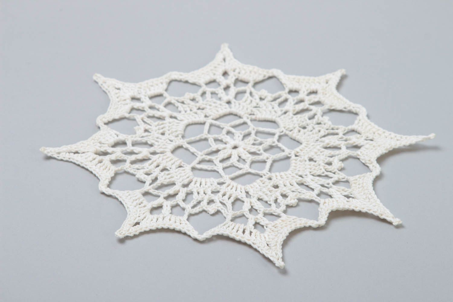 Beautiful handmade crochet napkin lace napkin the living room home design photo 4