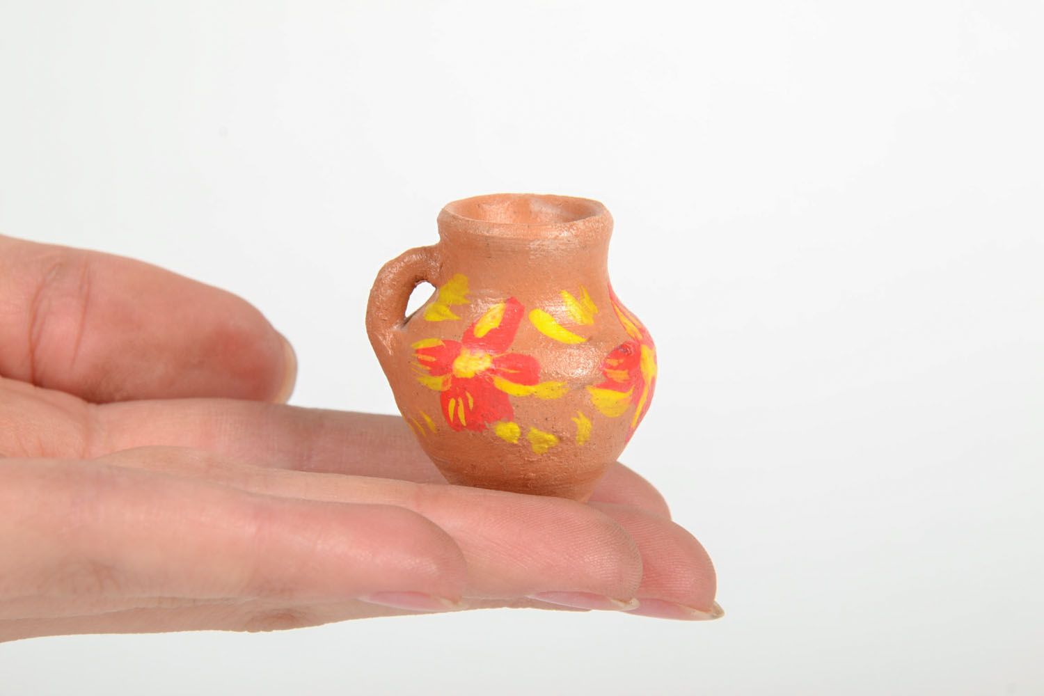 Jarro de cerâmica em miniatura foto 5