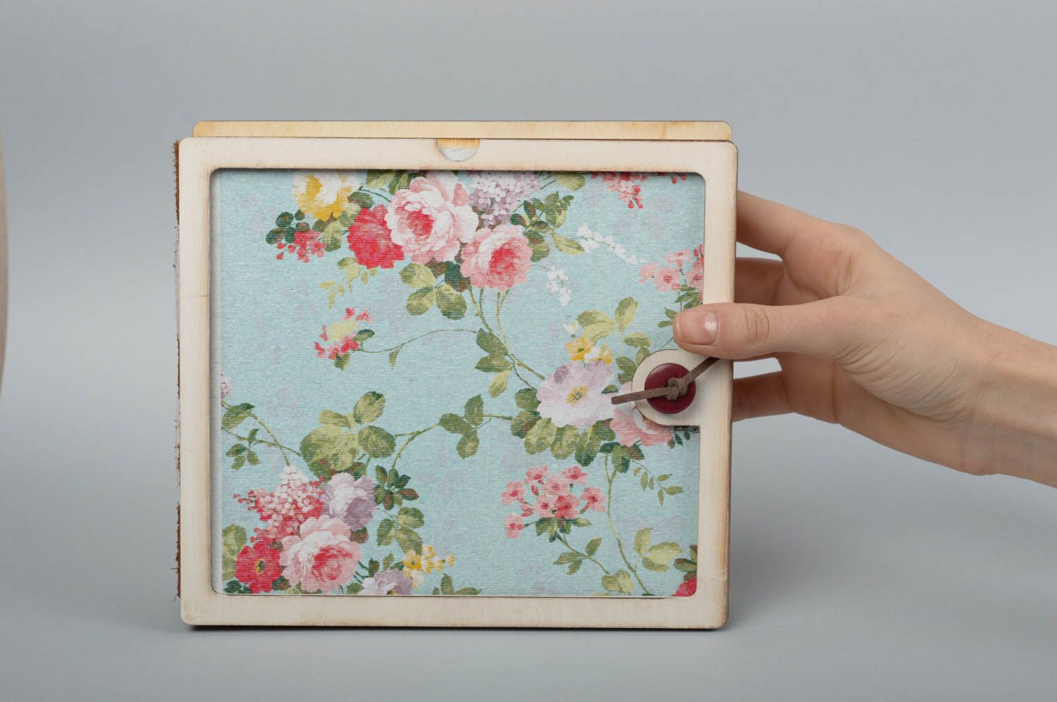 Designer notepad handmade wooden notebook stylish diary gift for women photo 5
