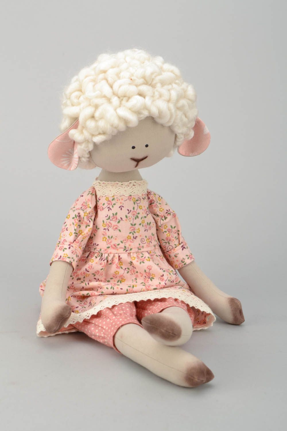 Soft handmade toy Sheep Beata photo 1