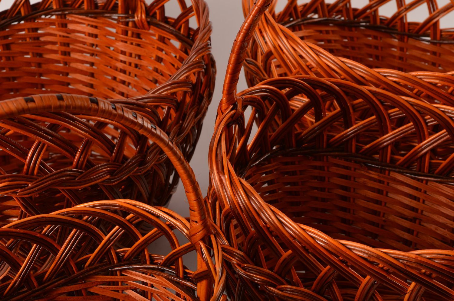 Handmade designer woven baskets 4 baskets for Easter decorative baskets photo 3