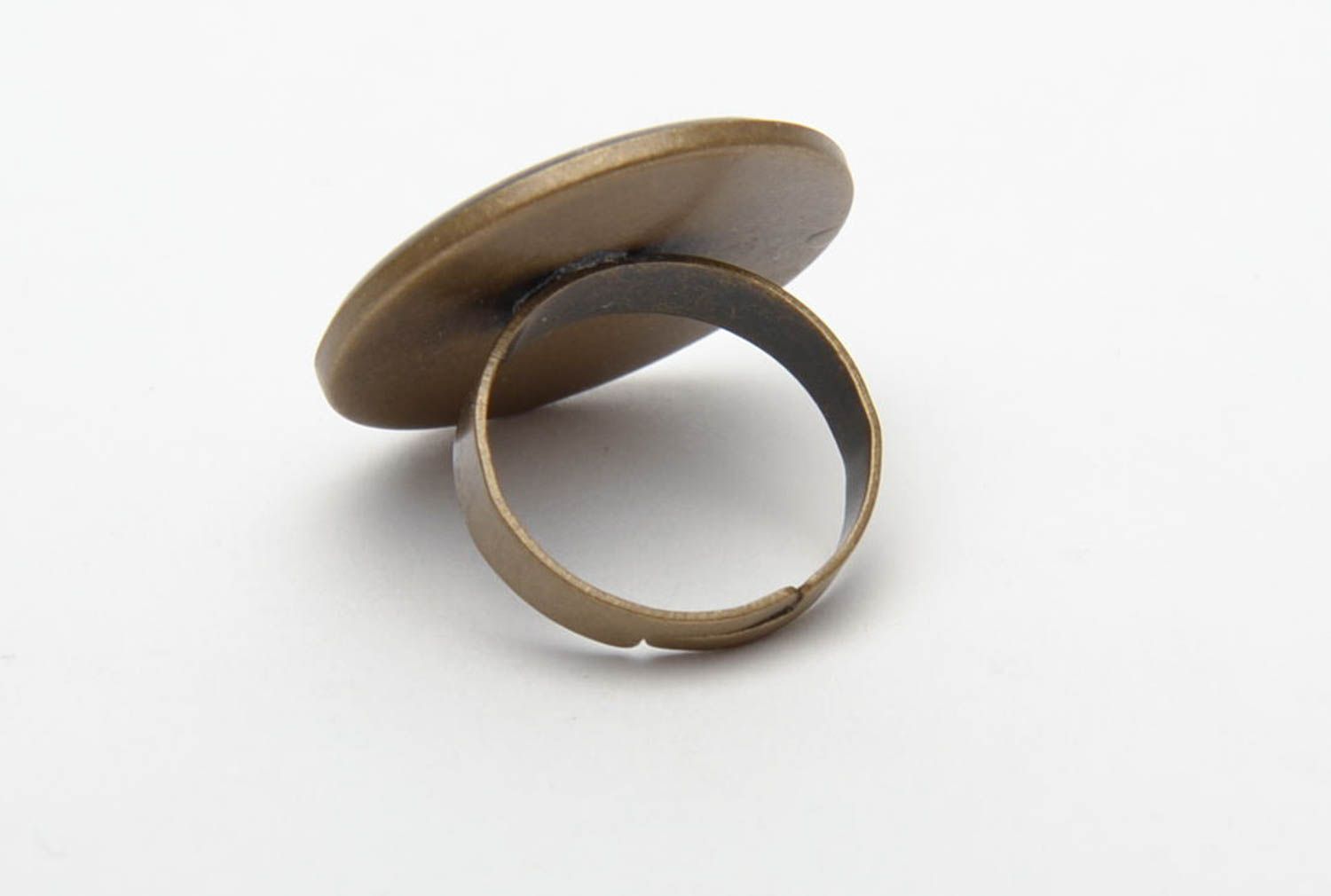 Round ring with natural flower photo 4