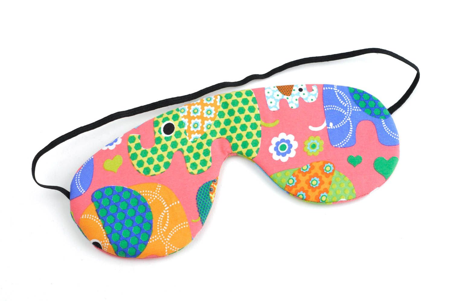 Handmade textile blindfold accessory for sleep beautiful cute blindfold photo 3