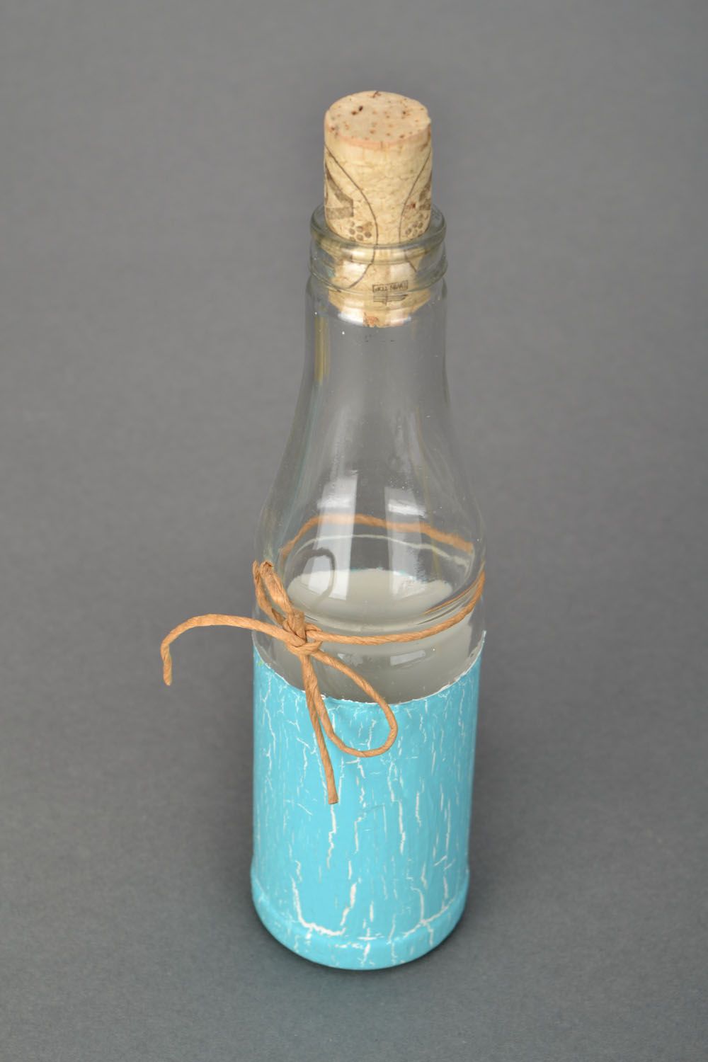 Dekorative Flasche aus Glas foto 1