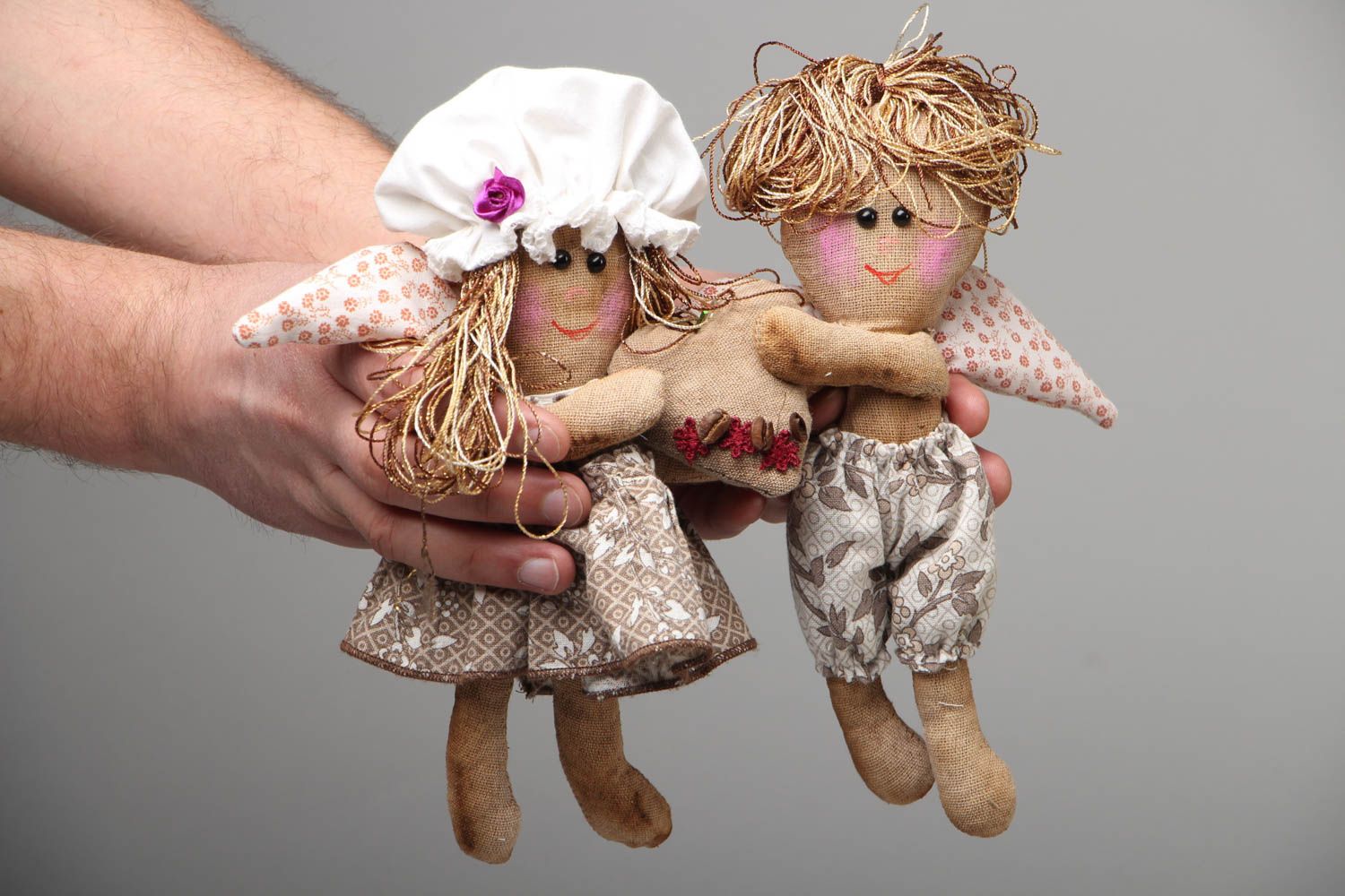 Engel Puppen aus Textil foto 4