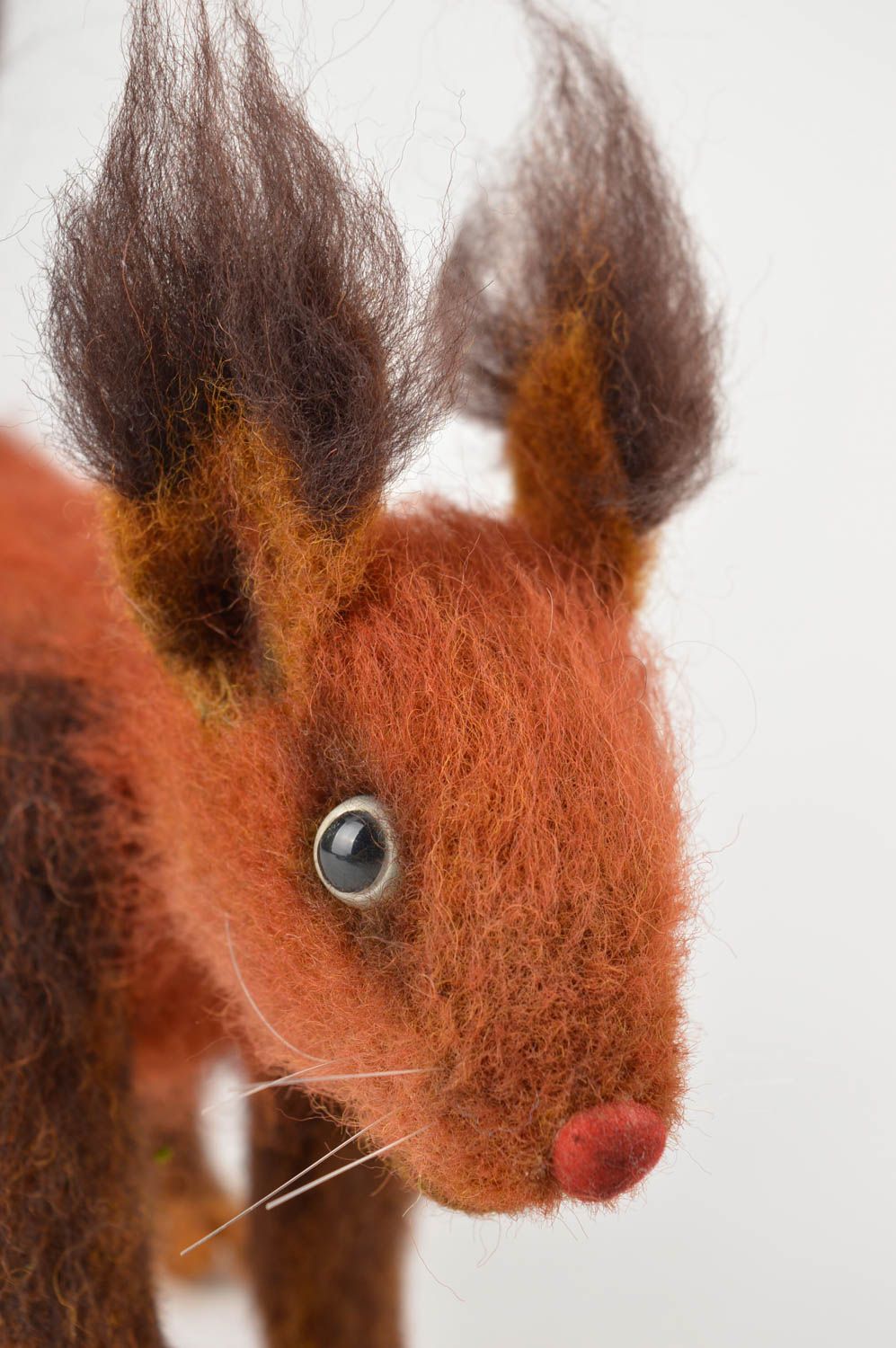 Eichhörnchen Stofftier handgefertigt gefilzte Figur originelles Geschenk foto 2