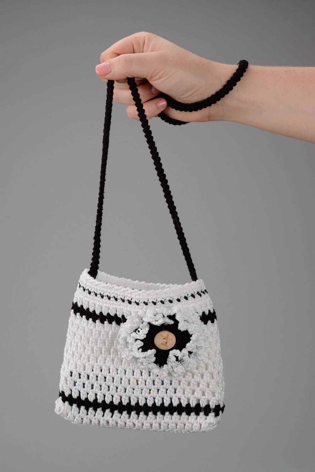 Tasche für Mädchen aus italienischen Baumwollfäden foto 1
