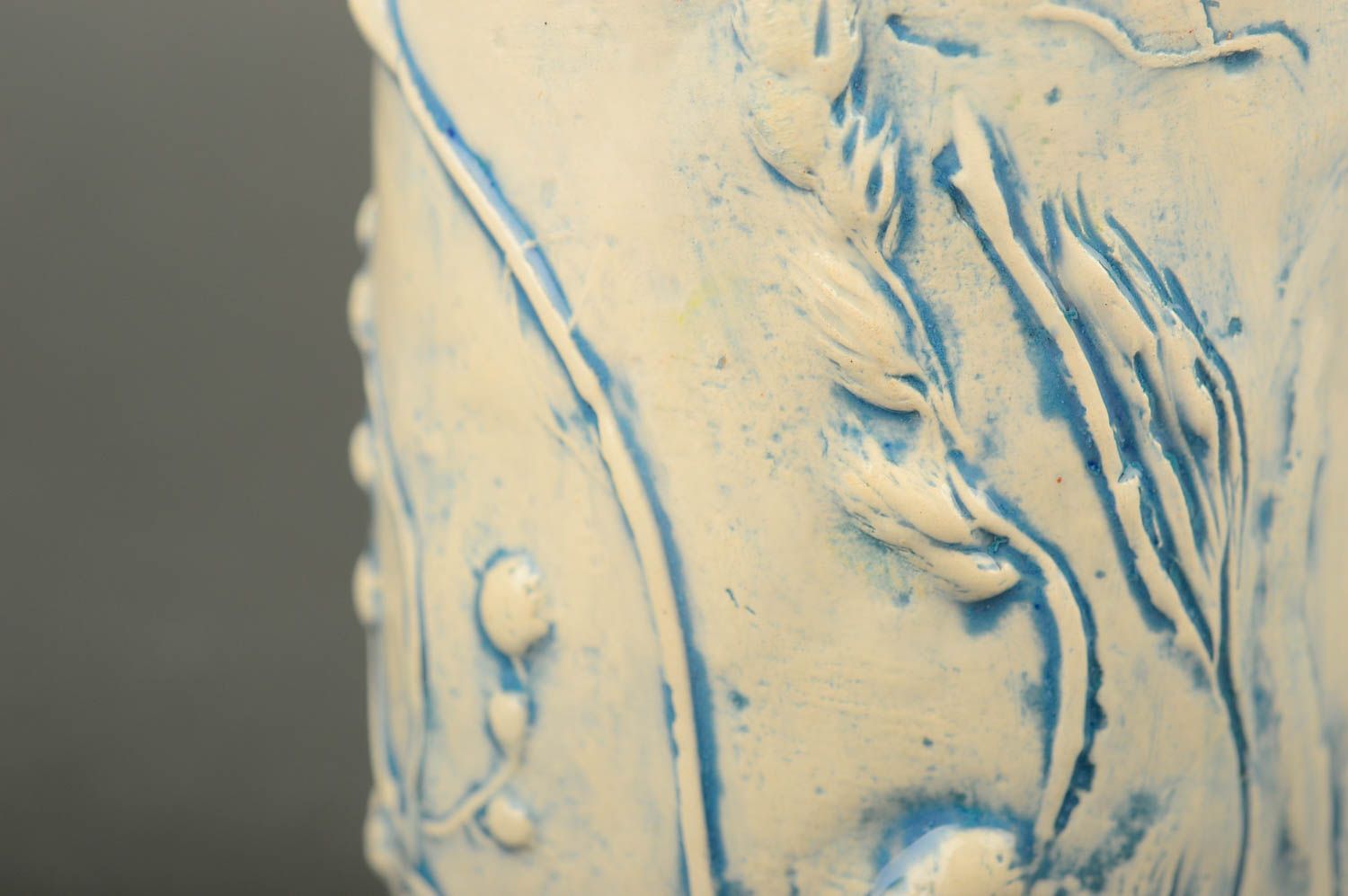 Vaso de arcilla original vaso artesanal vajilla moderna decoración de cocina foto 5