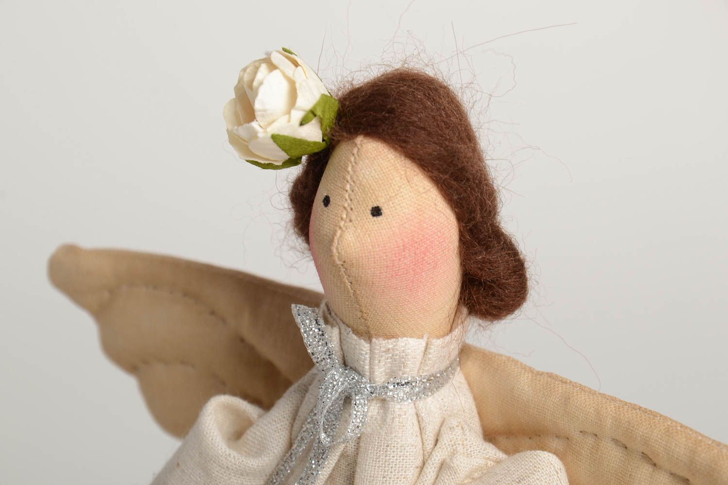 Кукла ручной работы кукла из ткани мягкая кукла Ангел очень оригинальный  фото 5