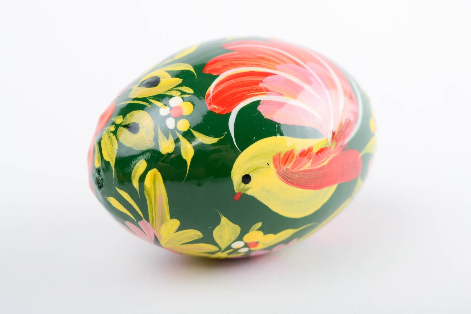 Пасхальное яйцо ручной работы подарок из дерева пасхальный подарок красочный фото 4