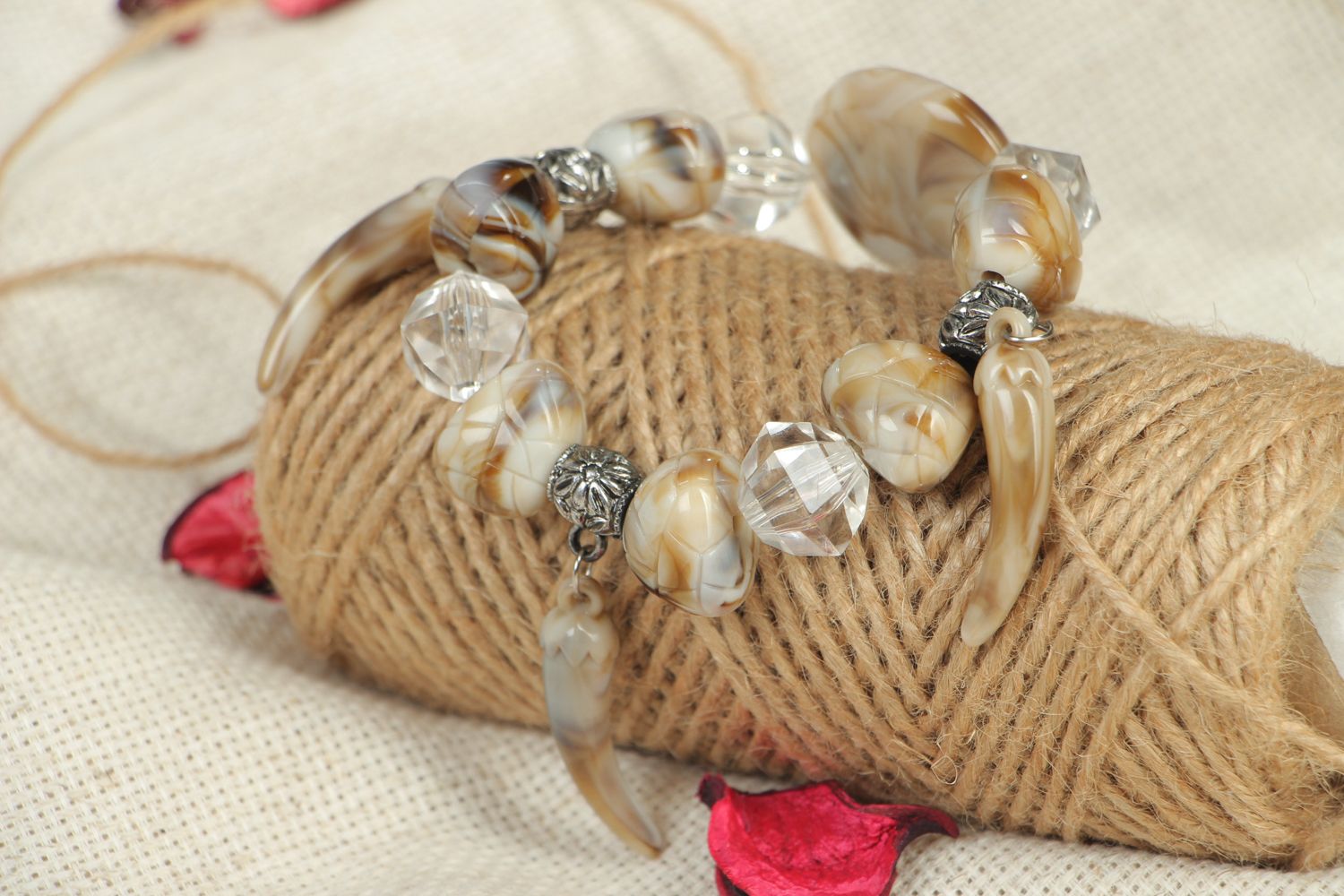 Perlen Armband mit Anhängern Geschenk von Robinson foto 4