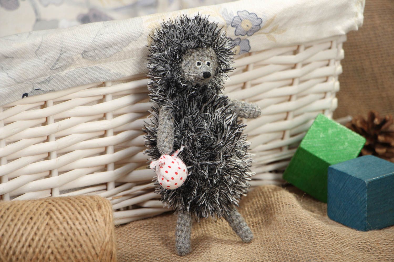 Handmade crochet toy Hedgehog photo 5