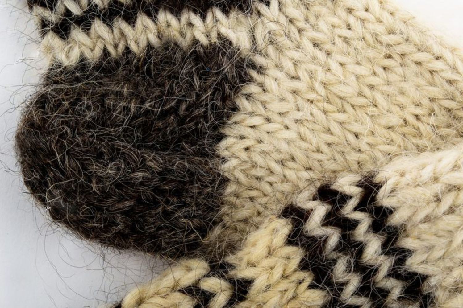 Chaussettes longues en laine tricotées photo 3