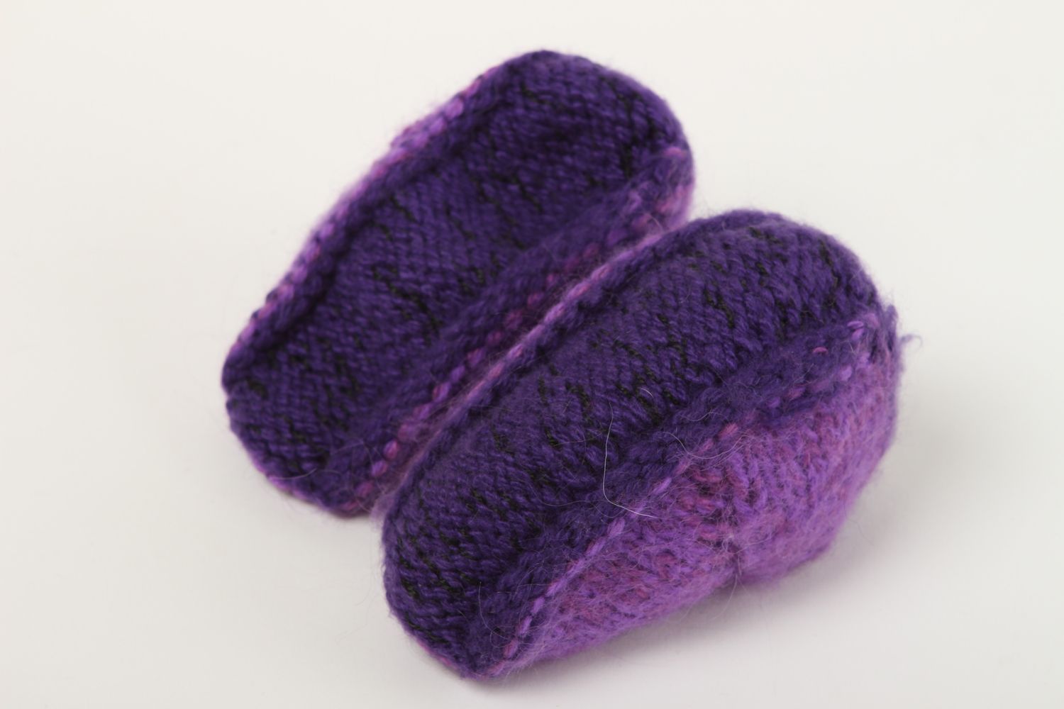 Beautiful handmade knitted slippers warm baby slippers house shoes gift ideas photo 4