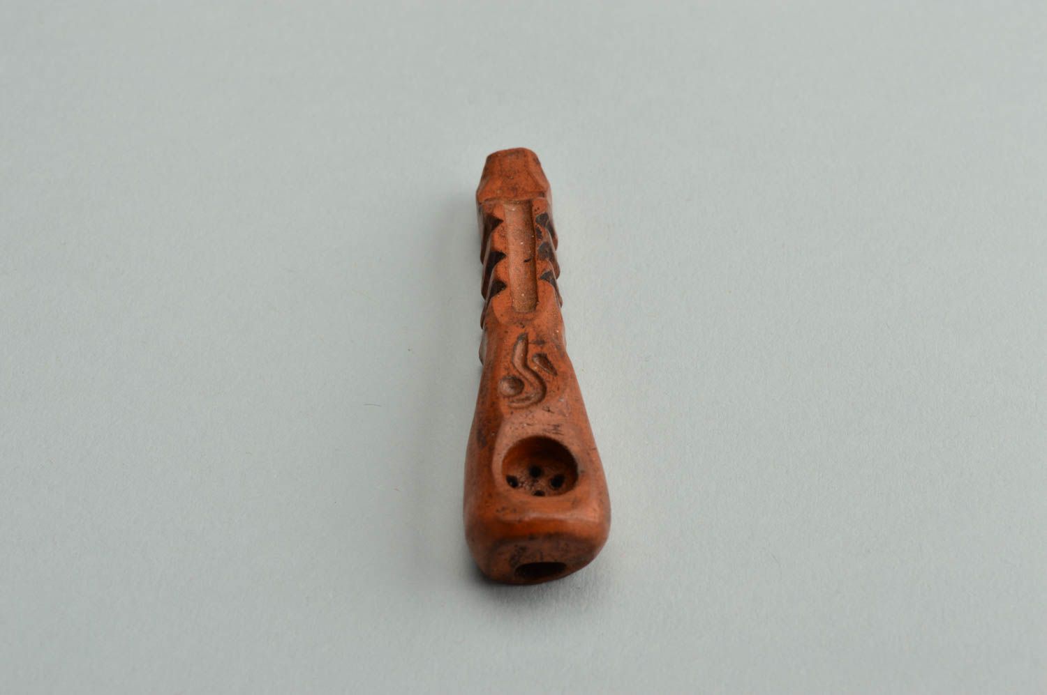 Pipa de barro hecha a mano accesorio para fumador original regalo para hombre foto 4