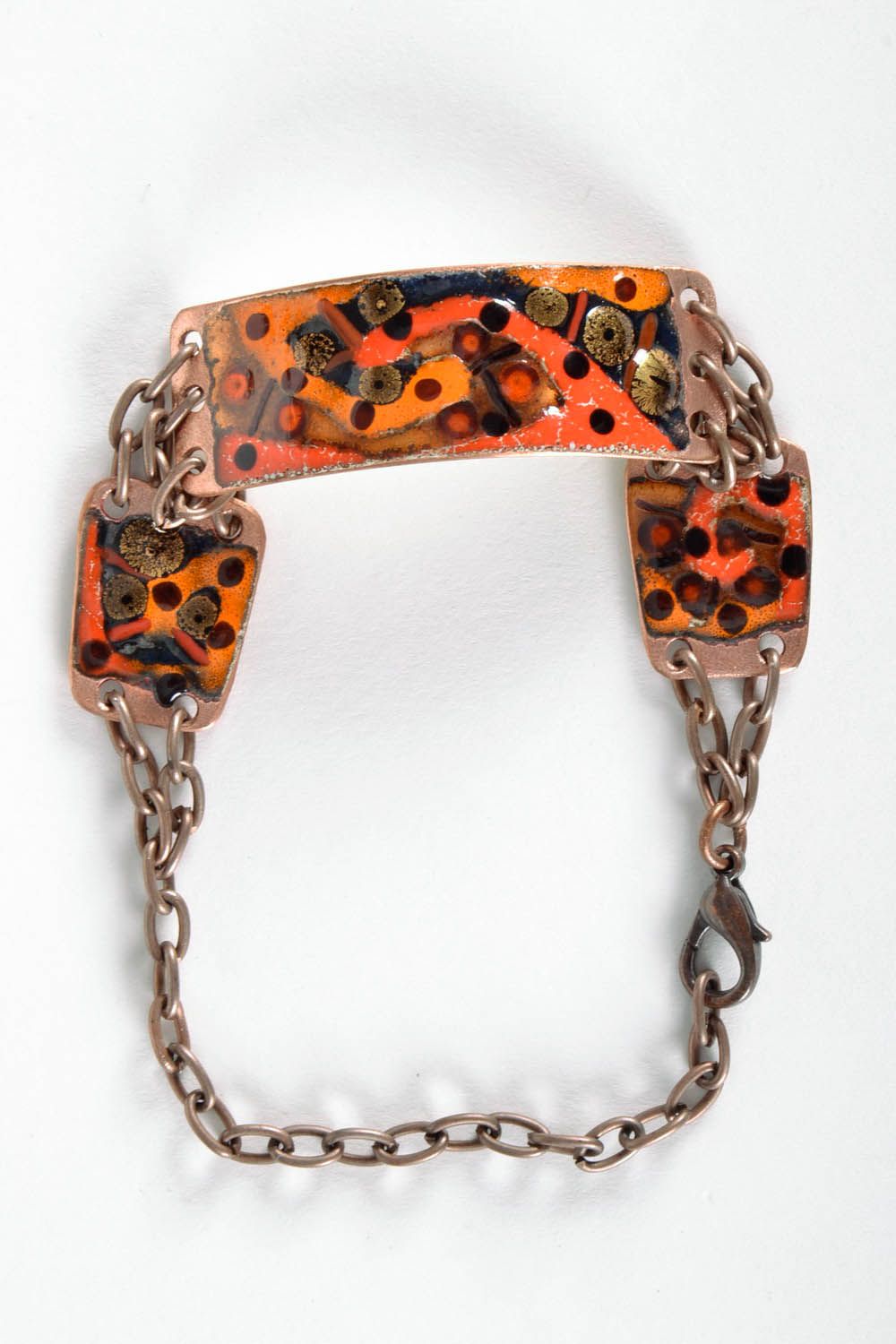 Bracelet fait main original en cuivre photo 2