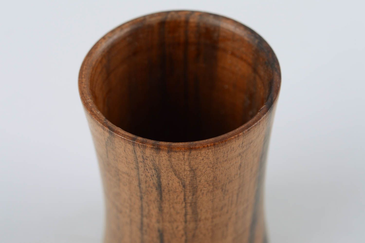 Vaso de chupito de madera hecho a mano vajilla moderna regalo original  foto 4