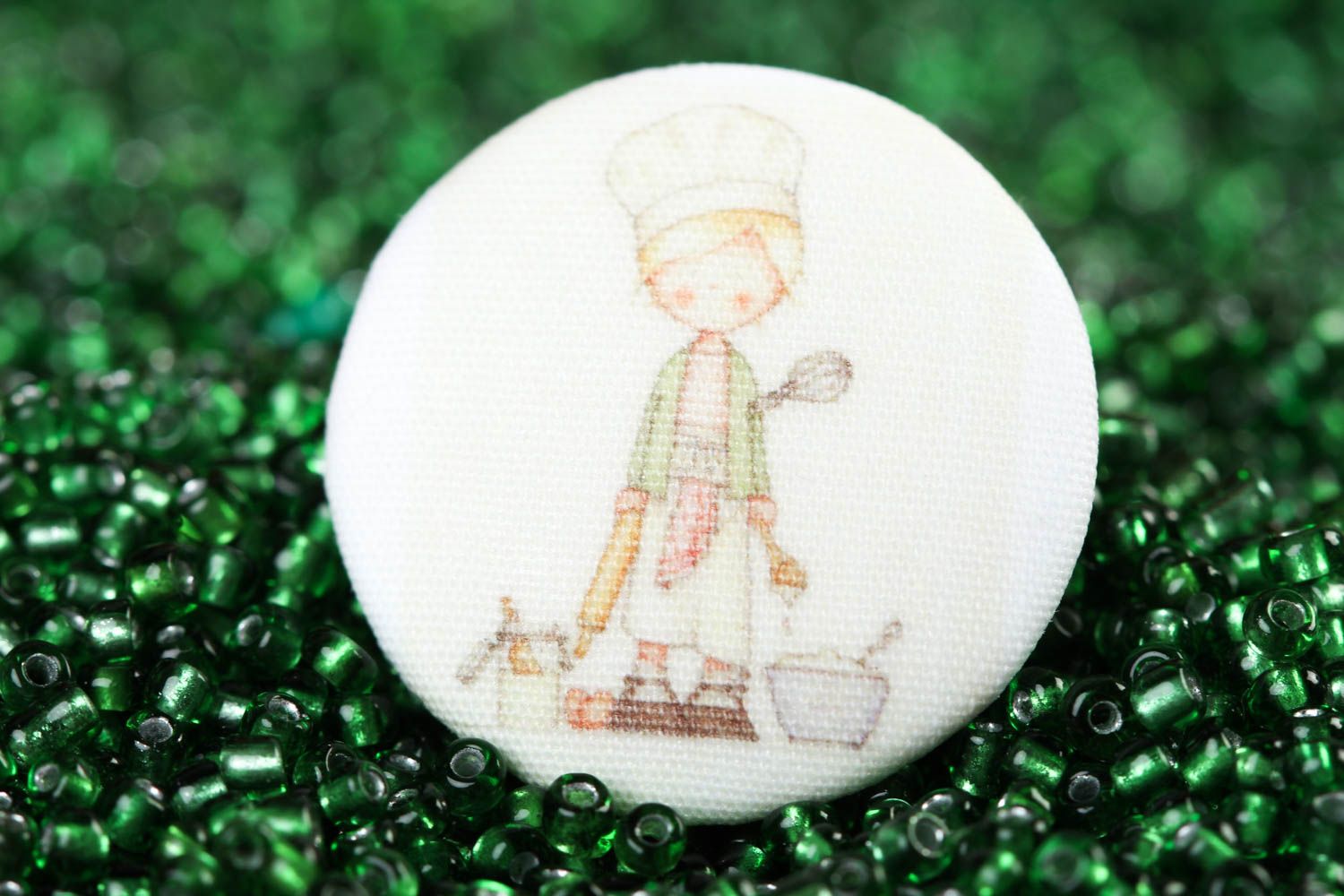 Botón infantil hecho a mano accesorio para ropa botón para manualidades foto 1