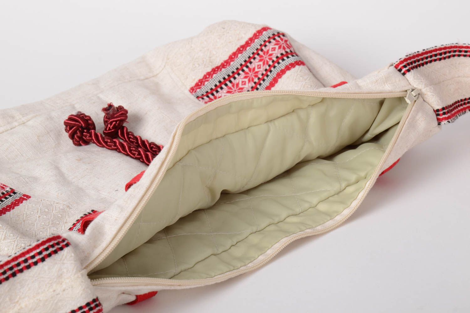 Bolso de tela hecho a mano grande de verano accesorio de moda regalo para mujer foto 3