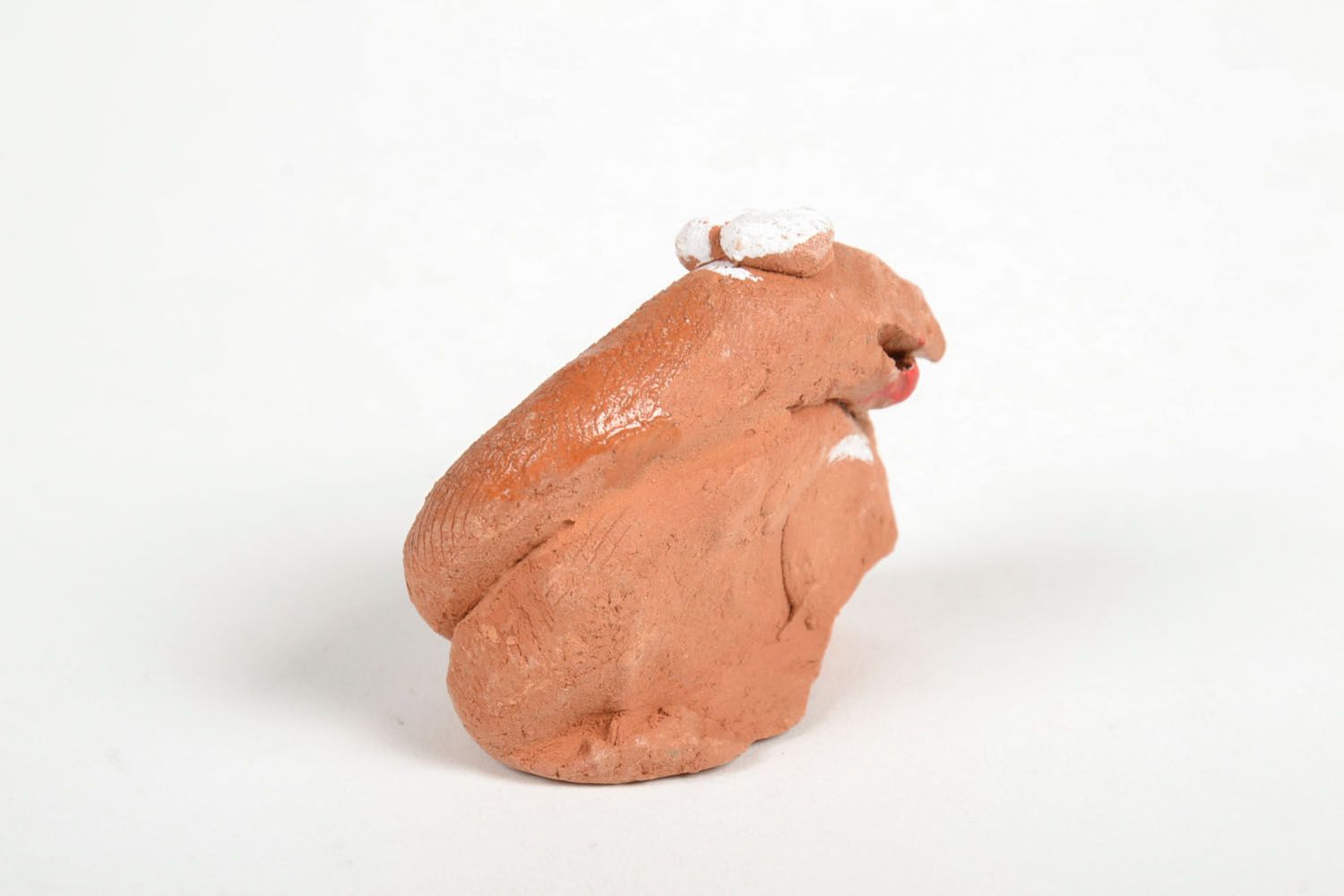 Handmade Keramik Figur Schlange Haus Deko Miniatur Figur in Herzen Form foto 4