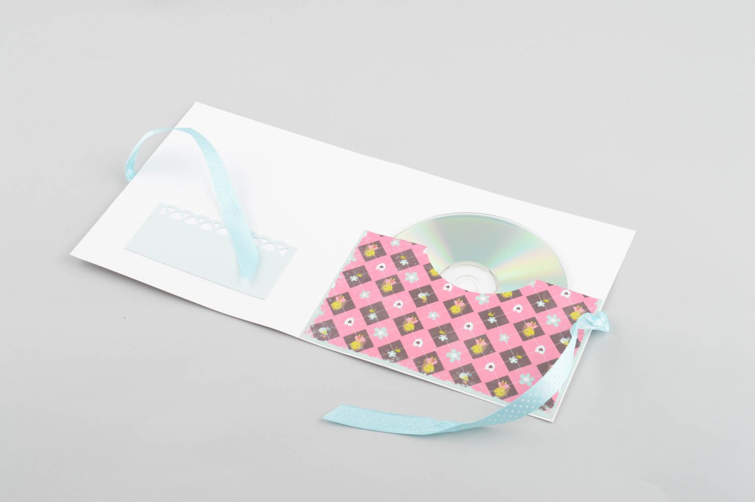 Handmade Papierhülle für CD kleines Geschenk CD Schutzhülle Design Verpackung  foto 4