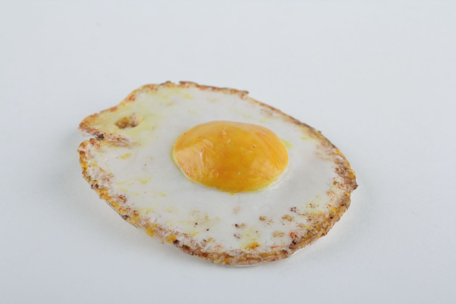 Polymer clay magnet Fried Egg photo 4