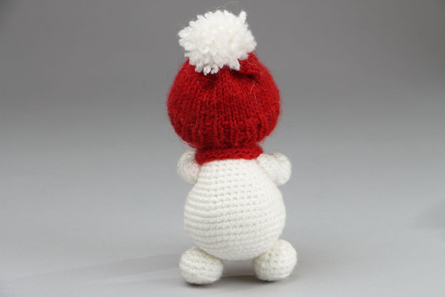 Bonhomme de neige tricot fait main photo 3