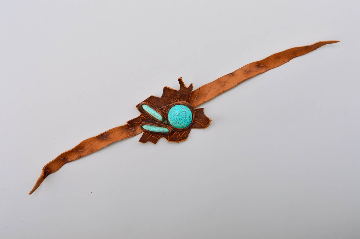 Handmade bracelet leather bracelet designer accessory unusual gift for girl photo 3