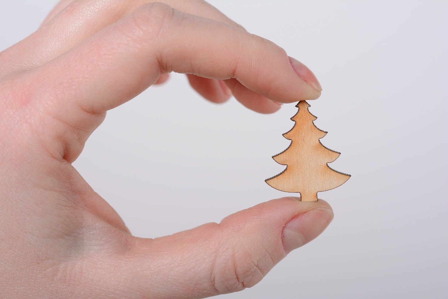 Peças para criatividade em forma de árvores de Natal para decoupage foto 3
