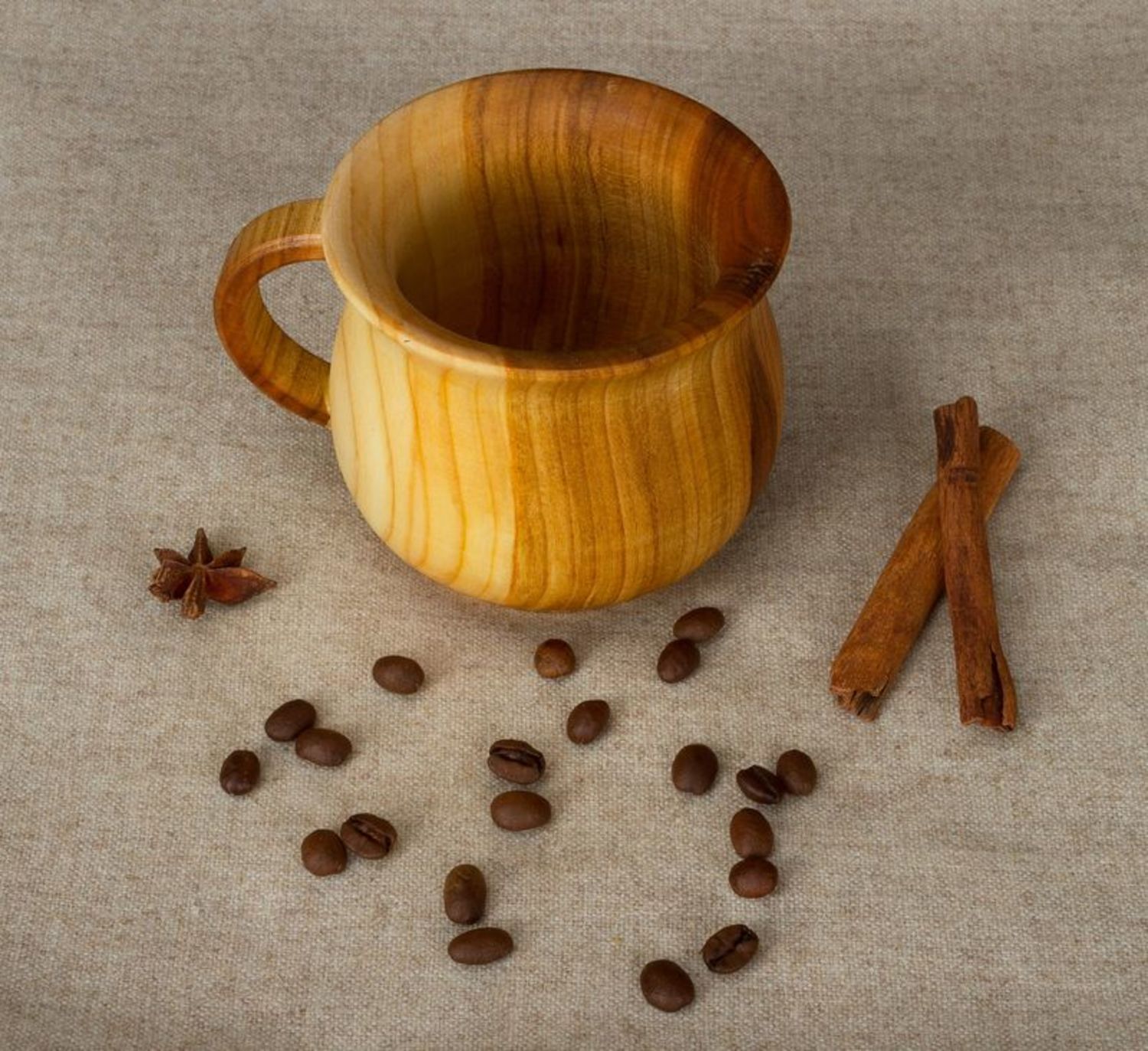 Wooden tea cup photo 1