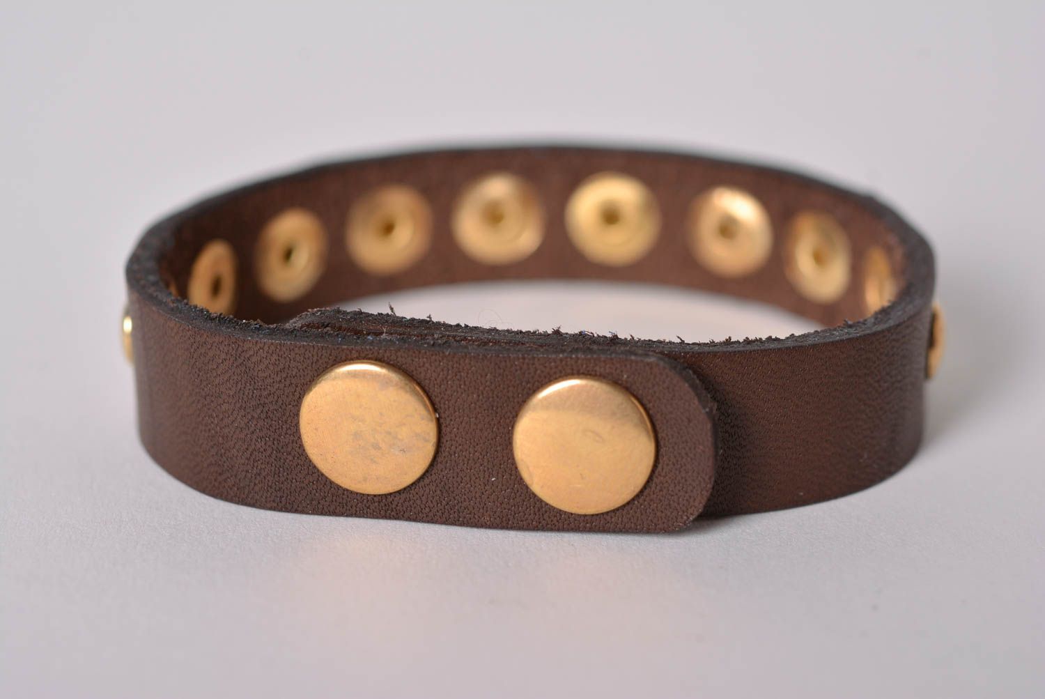 Beautiful handmade leather bracelet fashion accessories leather goods gift ideas photo 3