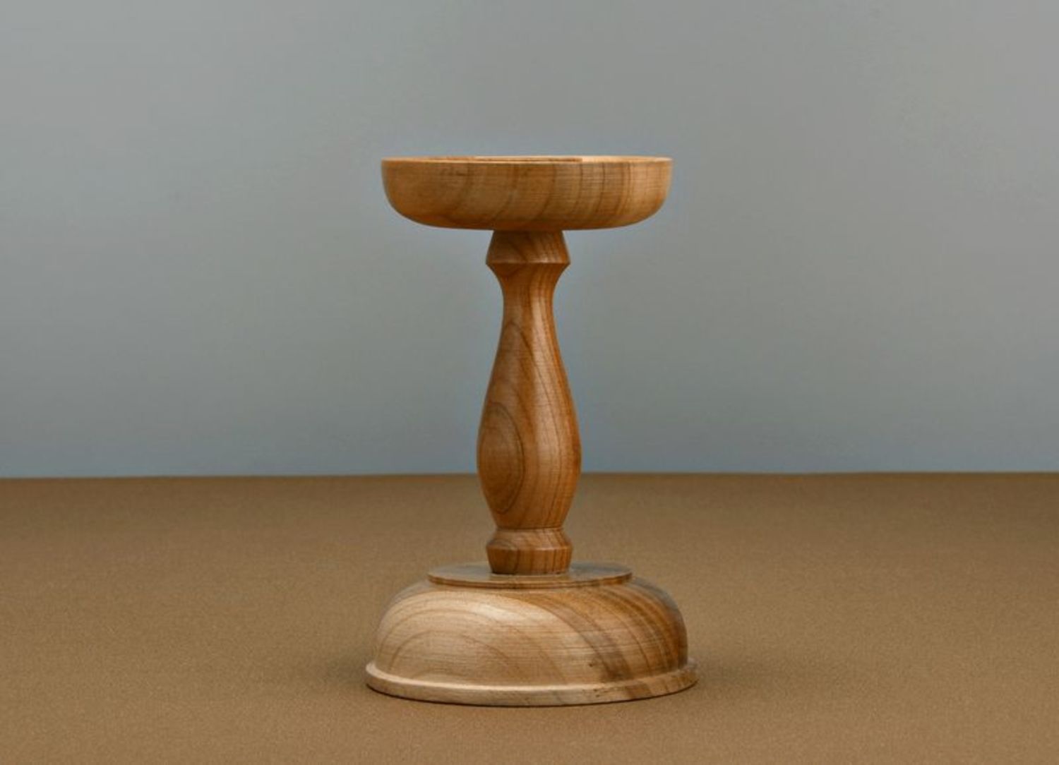 Wooden candlestick Candle holder photo 3
