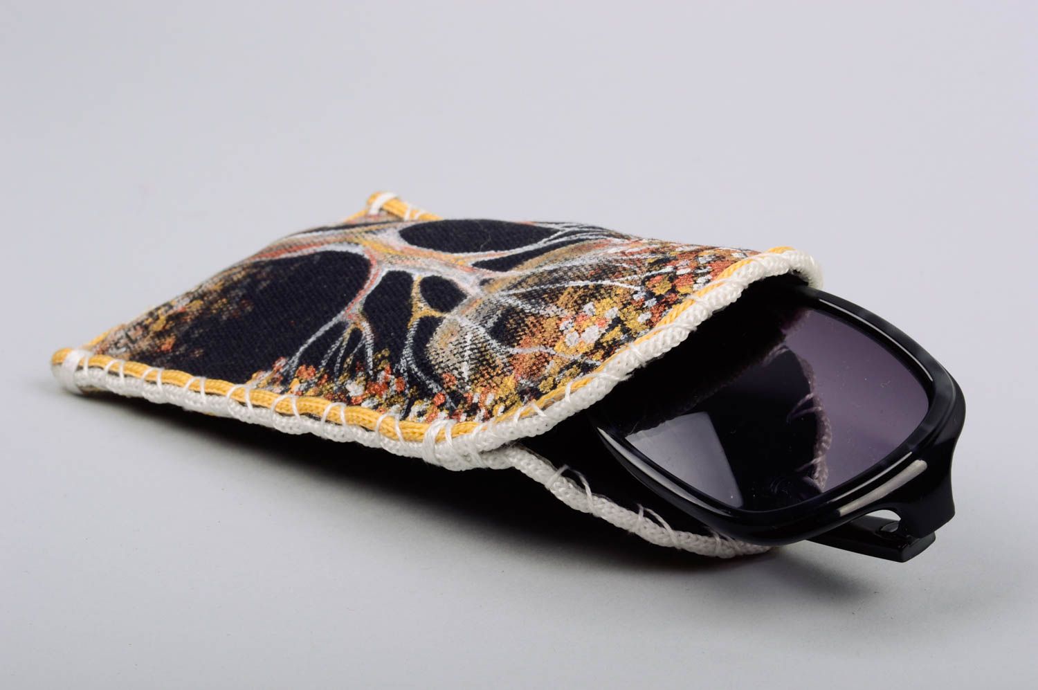 Unusual handmade textile eyewear case beautiful eyeglass case gift ideas photo 4