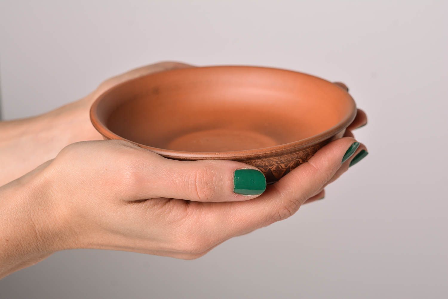 Teller Keramik handgefertigt runder Teller Keramik Geschirr Küchen Zubehör foto 2