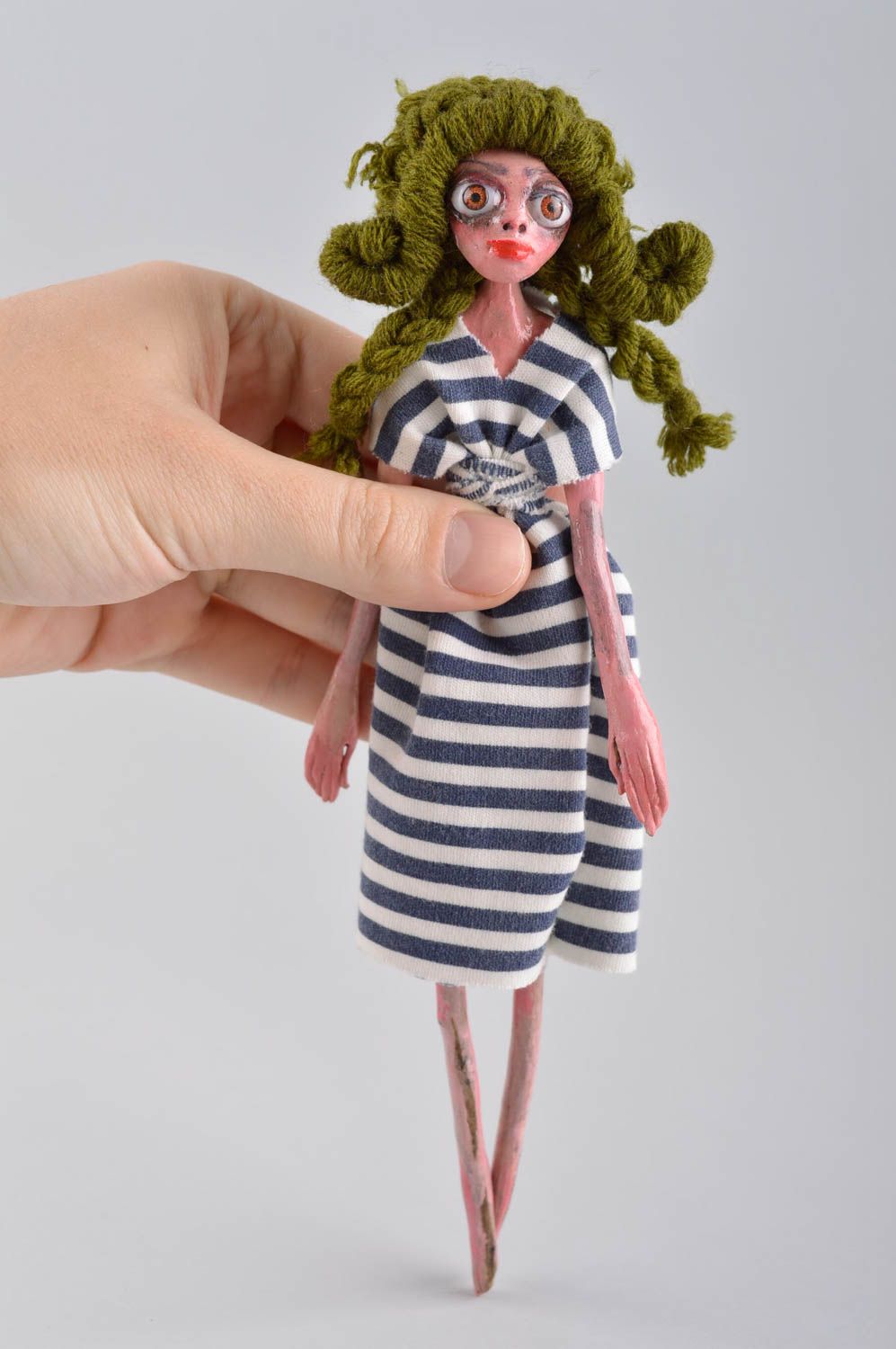 Авторская кукла игрушка ручной работы дизайнерская кукла зомби оригинальная фото 5