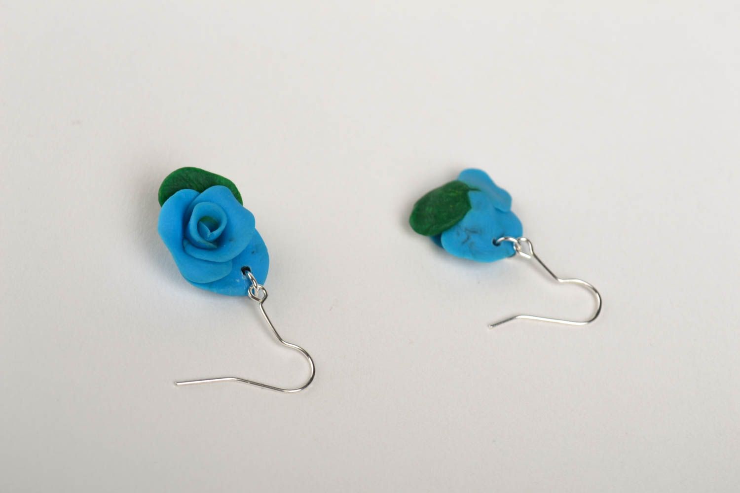 Handmade beautiful blue earrings designer stylish earrings elegant jewelry photo 3
